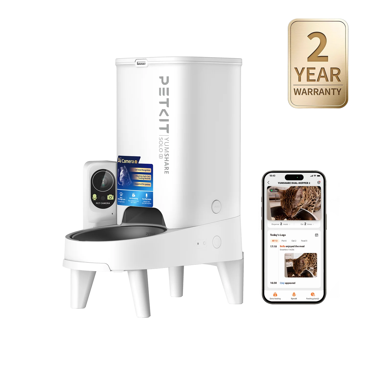 YumShare Solo 2 Automatic Feeder with Camera